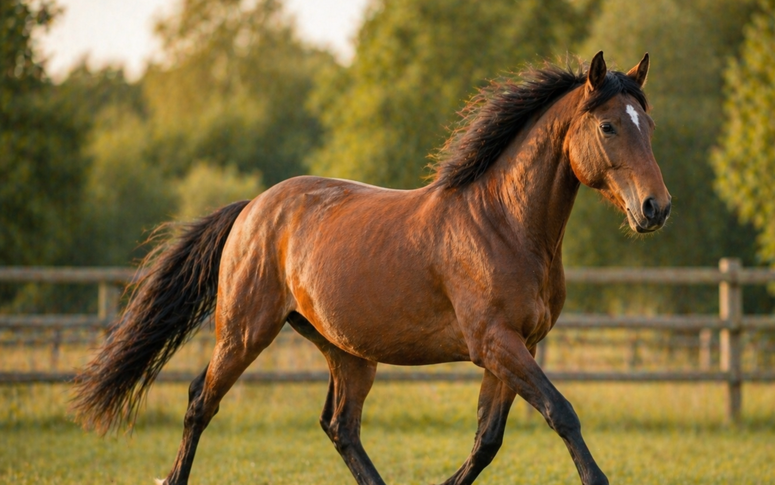 Laufendes Pferd als Symbol für natürliche Unterstützung bei Entzündungen