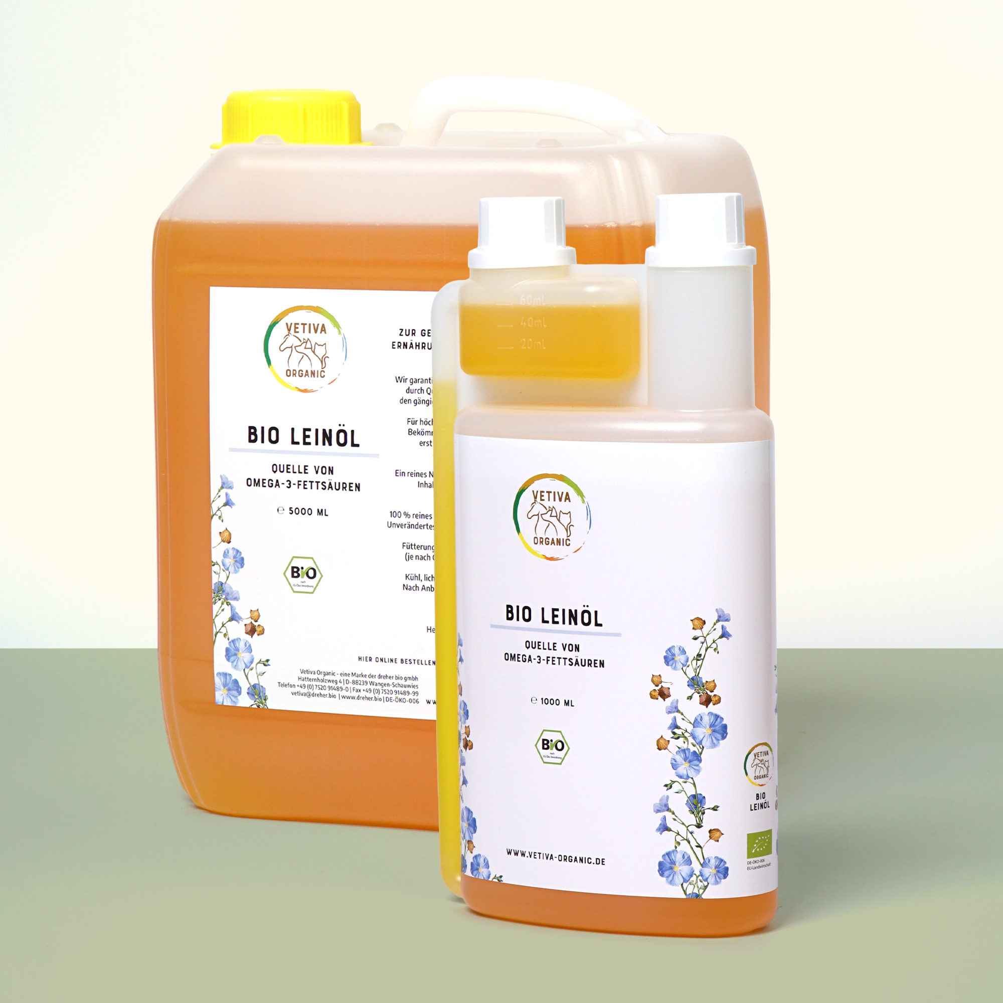 Vetiva | Bio Leinöl Starter-Set (5 + 1 l)