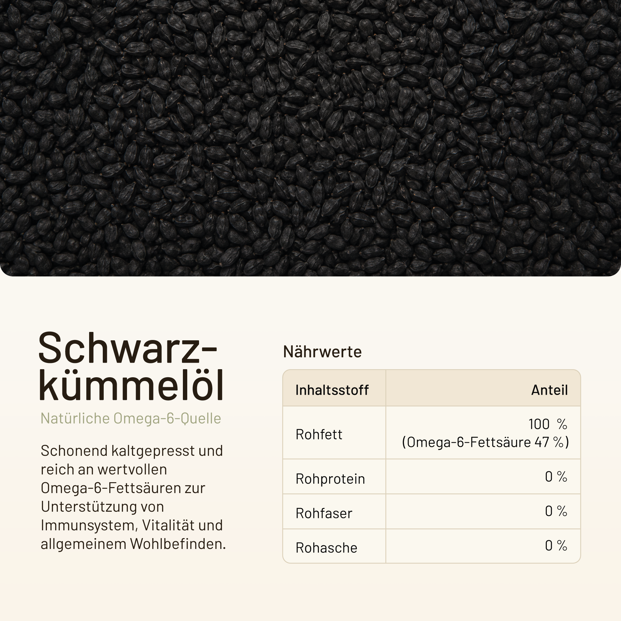 Bio Schwarzkümmelöl für Pferde